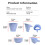 Silicone Flour Funnel for Stand Mixer 2 pcs 6
