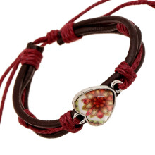 Lederarmband für Herren, Tribal Beauty Fashion, echtes Rindsleder, gewebtes Herz, Punk-Vintage-Stil, Unisex-Accessoire, verstellbarer