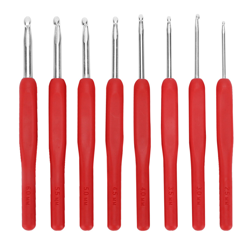 Ergonomic Crochet Hooks, Comfortable Handle for Extended Use, Smooth Tip and Premium Aluminum Crochet for Fine Patterns, Reduce Hand Fatigue,