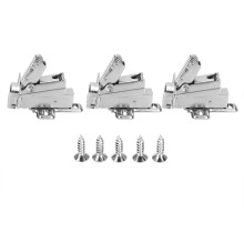 Self Closing Cabinet Hinges with Adjustable Mounting, Hydraulic Buffer Dampers Concealed Hinges for Frameless Cabinet Doors, Quiet Closure Hardware