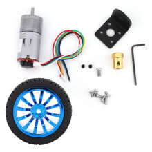 Motoréducteur avec encodeur pour robotique, performances de commutation optimales, longue durée de vie, conception avec support de montage et roue
