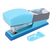 Mini Stapler for Desktop Organization, Space Saving Office Stapler with Skid Free Base and Rotatable Anvil, Compact Design with Metal Stapler Slot