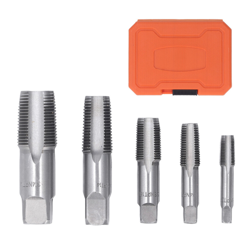 Npt Pipe Thread Tap Set, Heat Treated And Tempered Carbon Steel Tool With High Speed Steel Material, Thread Forming Taps For Efficient Pipe 9071309362756