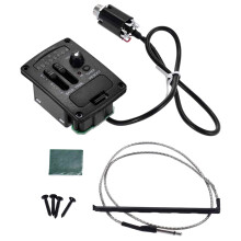 LCD-scherm, akoestische gitaarpickup met 4-bands equalizer, piëzo-pickup, ingebouwde tuner, batterijgevoed geluidsversterkersysteem.