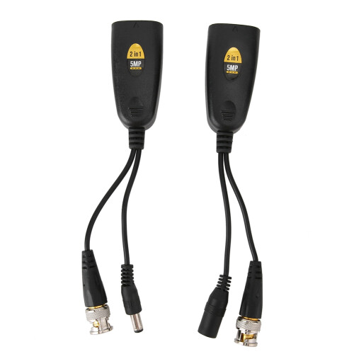 RJ45σε BNC Balun για επιτήρηση, παθητικό βίντεο Balun με HD Video Baluns, μετάδοση ισχύος DC και