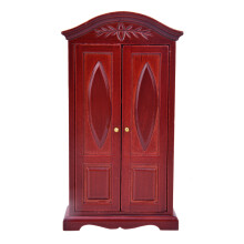 Mini Storage Cabinet Ornament Children's Imagination Cabinet Decoration Home Vintage Wardrobe Miniature House Furniture Long Service Time Simple And