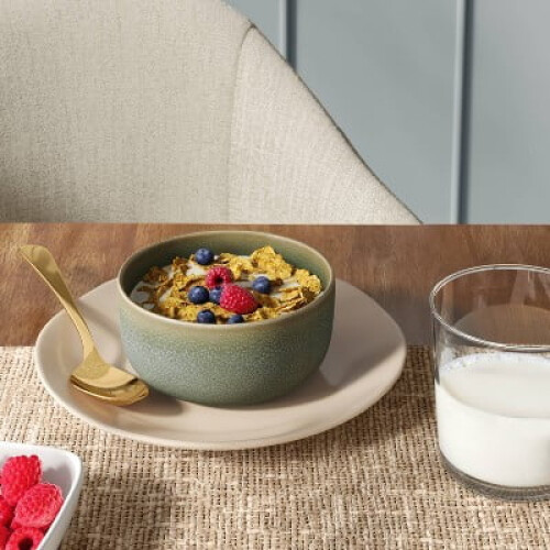 Stoneware Tilley Cereal Bowl Olive Green 1
