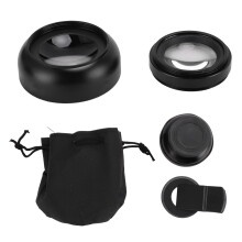 HD Smartphone Lens Attachment, Coral Filter Lens for Underwater Imaging0.45X Wide Angle12.5X Macro with Anti-Glare Coating, Universal Fit Mobile