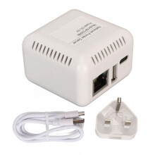Servidor de impresión USB 2.0 para impresión de imágenes y texto, servidor de impresión en red con puerto LAN RJ45, soporte para uso compartido
