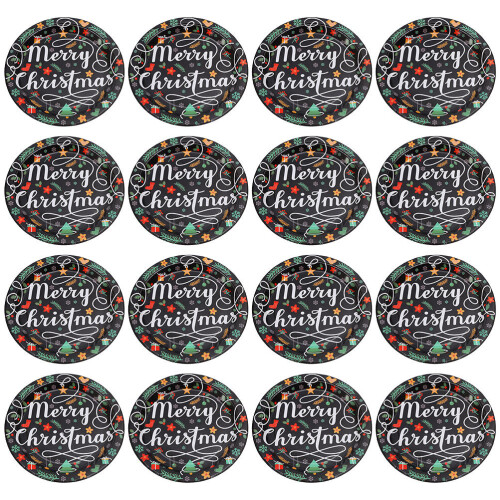 60Pcs Multi-Color Paper Xmas Theme Serving 1