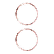 2St Roze Rvs Watch Frame Bezel Ring Sterk & Makkelijk Te Installeren