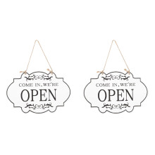 2St Multifunctioneel Wit Open Gesloten Bord Voor Decor