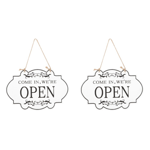 2St Multifunctioneel Wit Open Gesloten Bord Voor Decor