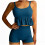 Bikini da donna a due pezzi con top a fascia e boxer 4