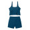Bikini da donna a due pezzi con top a fascia e boxer 6