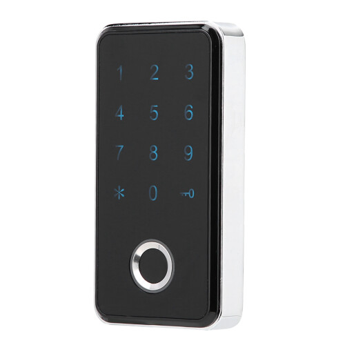 Smart Keyless Fingerprint Digital Lock for Cabinets & Files - Silver