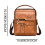 Ανδρική Δερμάτινη Τσάντα Ώμου Crossbody Sling - Vintage Side Crossover Ανδρική Τσάντα Ταξιδιού 7