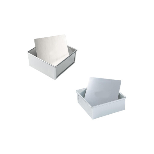 Square Cake Ring Baking Mold Square Cake Baking Ring with Removable Base Ideal for Birthdays and Celebrations 2