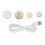 White USB Rechargeable Neck Reading Light, 1000mAh Battery 8
