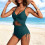 Damesmonokini met ruches en hoge taille 3