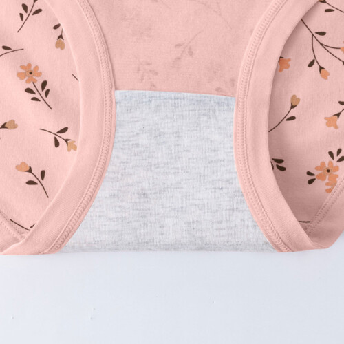 Γυναικεία Βαμβακερά Σλιπάκια Casual Floral Στάμπα Ψηλόμεσα Εσώρουχα Ελαστικά Μεγάλα 2