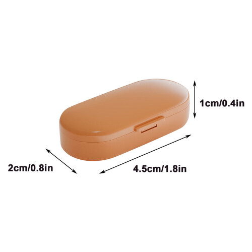 Portable Mini Pill Organizer Box | Light-Proof Medication Storage Case with Multiple Compartments | Compact Travel Pill Box 2