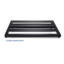 Guitar Pedalboard Guitar Effect Pedal Board Aluminum Alloy Pedalboard with Carrying Bag Effect Pedal Plate,Small Size