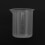 Kitchen Lab Graduated Beaker Clear Plastic Measuring Cup Thicken with Cap Measuring Jug 200mL 2pcs 7