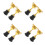 8 Pcs Mini Gold Trophy With Square Base - Plastic Award 3