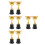 8 Pcs Mini Gold Trophy With Square Base - Plastic Award 4