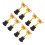 8 Pcs Mini Gold Trophy With Square Base - Plastic Award 5