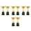 8 Pcs Mini Gold Trophy With Square Base - Plastic Award 6