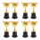 8 Pcs Mini Gold Trophy With Square Base - Plastic Award 9