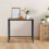 Industrial Console Table - Narrow, Metal Frame, Wood Top 2