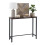 Industrial Console Table - Narrow, Metal Frame, Wood Top 6