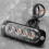 4Pcs 4 Led Amber Recovery Strobe Lights 12V 24V Orange Grill Breakdown Flashing 3
