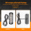 4Pcs 4 Led Amber Recovery Strobe Lights 12V 24V Orange Grill Breakdown Flashing 6