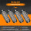 4Pcs 4 Led Amber Recovery Strobe Lights 12V 24V Orange Grill Breakdown Flashing 7
