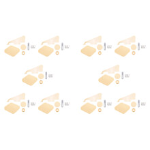 10 Set Gelb Pickguard Hohl Raum Schalter Abdeckungen Pickup Selector Plate Bracket Schrauben Passend für Gitarre Style Kit