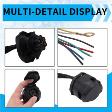 TIROL New 7 Pin Trailer Socket Cable 1.5M Wire for Car Trailer Wiring Connector Parts