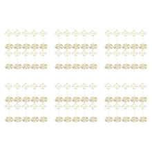 60Pcs Memo Clip Holder, Table Number Name Card Holder Desktop Metal Business Card Photo Gold Plane Frame with Base