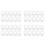 40 Pcs Button Silicone Ring Mam Pacifier Holder Mannequin Clip Adapter Transparent 1