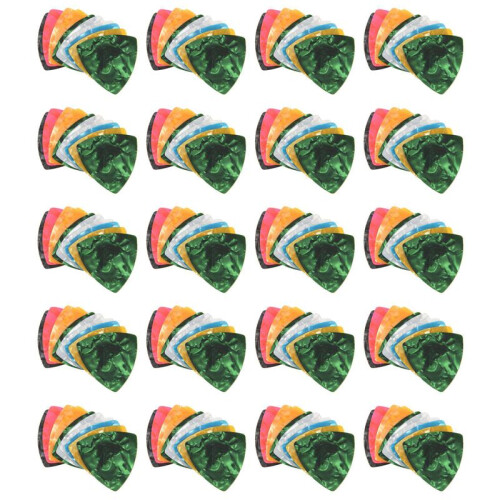 200Pcs Acoustic/Electric Guitar Picks Plectrums 0.46Mm---Assorted Color