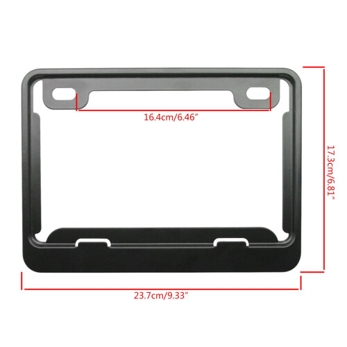 Motorcycle License Plate Bracket Rustproof 2-Hole 2
