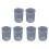 50mL Graduated Beaker Clear Plastic Measuring Cup for Lab 6 Pcs 2