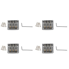 4X 3 Corde de Guitare Balle Cordes Pont Pont Pull Chaîne de Queue Queue de Guitare Dur Pont de Guitare Cordes Remplacement de Guitare Argent