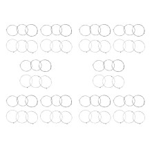 60Pcs 150Xl/.009In Electric Guitar Amp Strings Set for