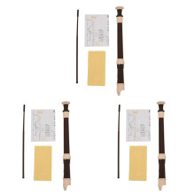 3X IRIN Abs Recorder Soprano Clarinetto Lungo Flauto Barocco Registratore Diteggiatura Accessori per Strumenti Musicali Principiante (Caffè)