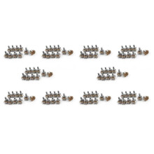 100 Pieces Ajustement Superieur Potentiometre D'Arbre Molete Lineaire Double Potentiometre A Double Arbre Molete 50K Ohm B50K