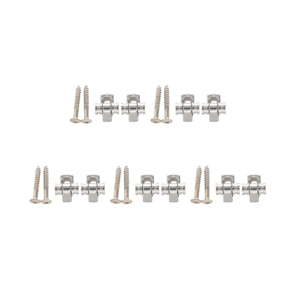 Set Of 10 Chrome Roller String Retainer Trees Guitar Parts 4712319528194